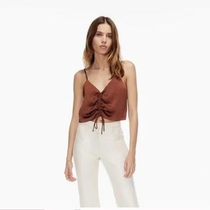Wilfred Verso Camisole - Rich Mocha Brown - Size Small